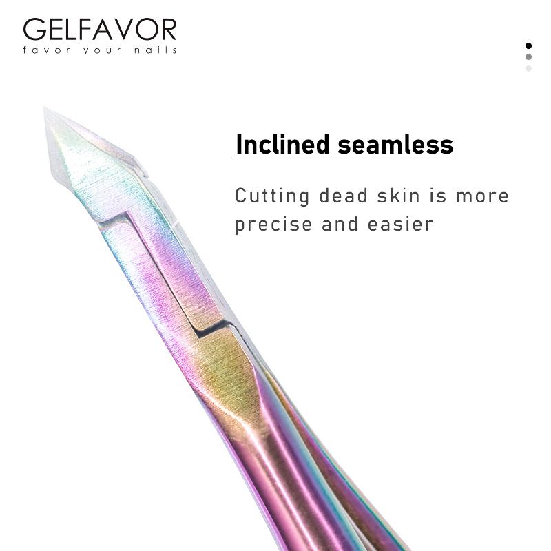 Gelfavor 1 шт., кусачки для кутикулы, маникюрные ножницы, кусачки для кутикулы, триммер для удаления омертвевшей кожи, педикюр, высококачественные инструменты из специальной стали