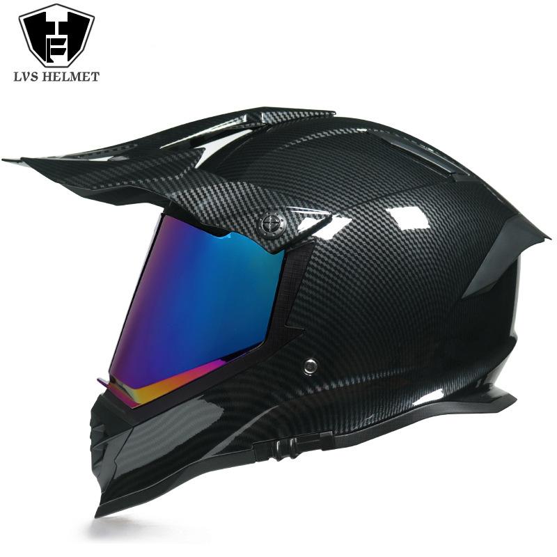 Off-road Rally Helmet Full Helmet Locomotive Long-distance Men's and Women's Multifunctional New Double Lens Highway Rally Universal in All Seasons
