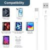 Автомобильный кабель для зарядки USB C USB A на USB C Автомобильный кабель для зарядки iPhone 15 Pro Max Plus iPad 10-го поколения Совместимость с iPad 5-го поколения