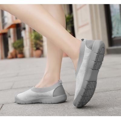 Модная летняя модная новая женская обувь большого размера, дышащая сетчатая обувь на плоской подошве, повседневная спортивная обувь 35-42