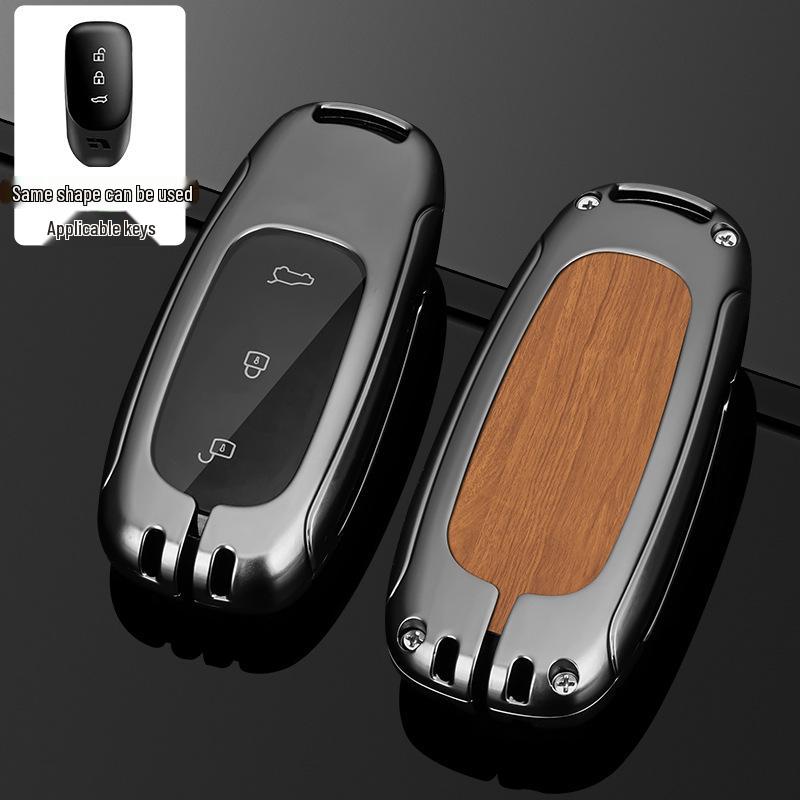 Чехол для ключа L9/L8/L7MAX: Премиальный металлический корпус, защита на одну пряжку для мужских ключей от машины