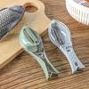 3pcs New Manual Fish Shaped Fish Scale Planer Home Kitchen Scraping Fish Scale Fish Shaped with Lid, De-scaling Fish Scale Scraper Planer