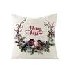 New Christmas Throw Pillow Cover Home Sofa Living Room Linen Bedside Cushion Cushion Cover Print