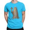 Ghost Holding A Cancle Halloween T Shirt for Unisex 100% Cotton Casual Round Neck Tee Shirt Short Sleeve Clothing Graphic Printed