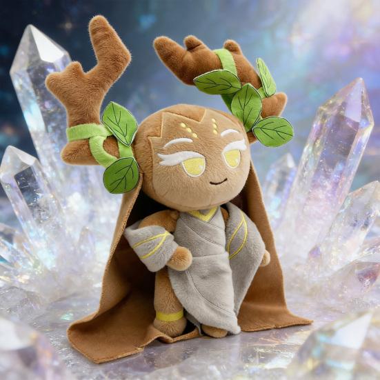 Плюшевая игрушка Shadow Milk Cookie Мягкая набивная фигурка из Cookie Run Обнимаемая коллекционная кукла Подарок для снятия стресса для фанатов Детей