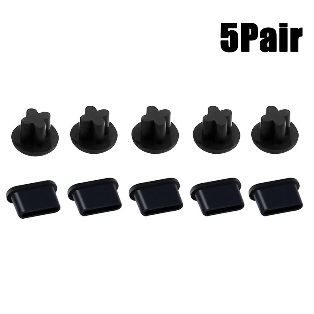 Silicone Anti-dust Plug Type C Dust Plug 3.5mm Earphone Jack Cover USB Type-C Charging Port Dust Plug For Samsung Huawei Xiaomi
