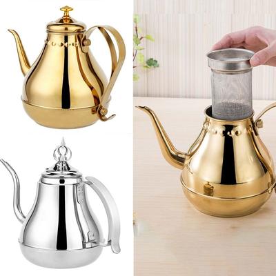 Горшок из нержавеющей стали с длинным горлышком и заварочным фильтром, кофейный чайник, инструменты для приготовления кофе