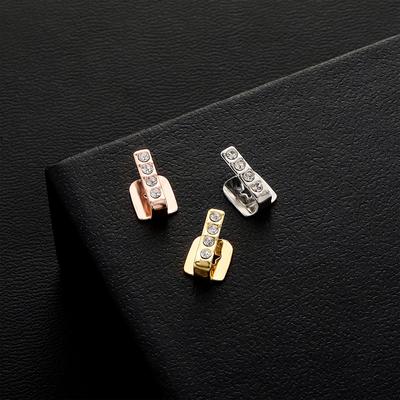 Одиночные вертикальные зубные грили брекеты хип-хоп полые зубные колпачки циркониевые зубные грили для женщин и мужчин ювелирные изделия