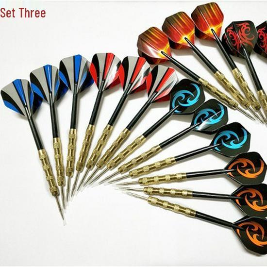 In Stock: 18-Piece Iron-Plated Copper Darts Needles Set, Total Length 152mm
