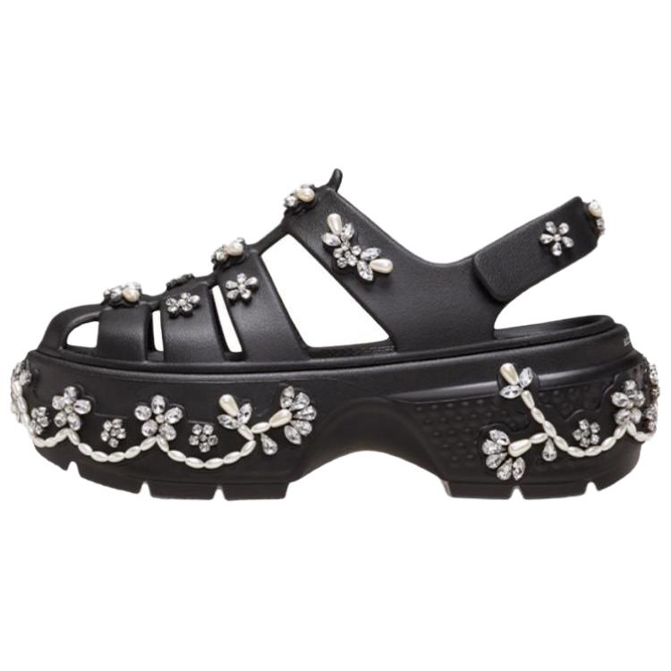 Simone Rocha x Crocs Stomp Fisherman Sandal Черные Унисекс Кроссовки 211428-001