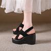 Модные клинья Платформа Сандалии Женская обувь Лето 2025 Новый дизайнер Высокие каблуки Женская Повседневная обувь Элегантные Туфли-лодочки для платья Sandalias Mujer