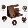 Wooden Bedside Phone Organizier Watches Jewelry Glasses Holder Wallet Stand Multifunction Desk Display Storage Racks
