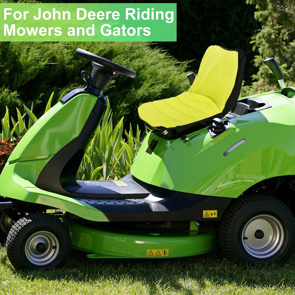 Lawn Mower Seat Cover Wear Resistant Riding Mower Seat Cushion Comfortable Lawn Mower Seat Pad with Pockets Tractor Seat Cover