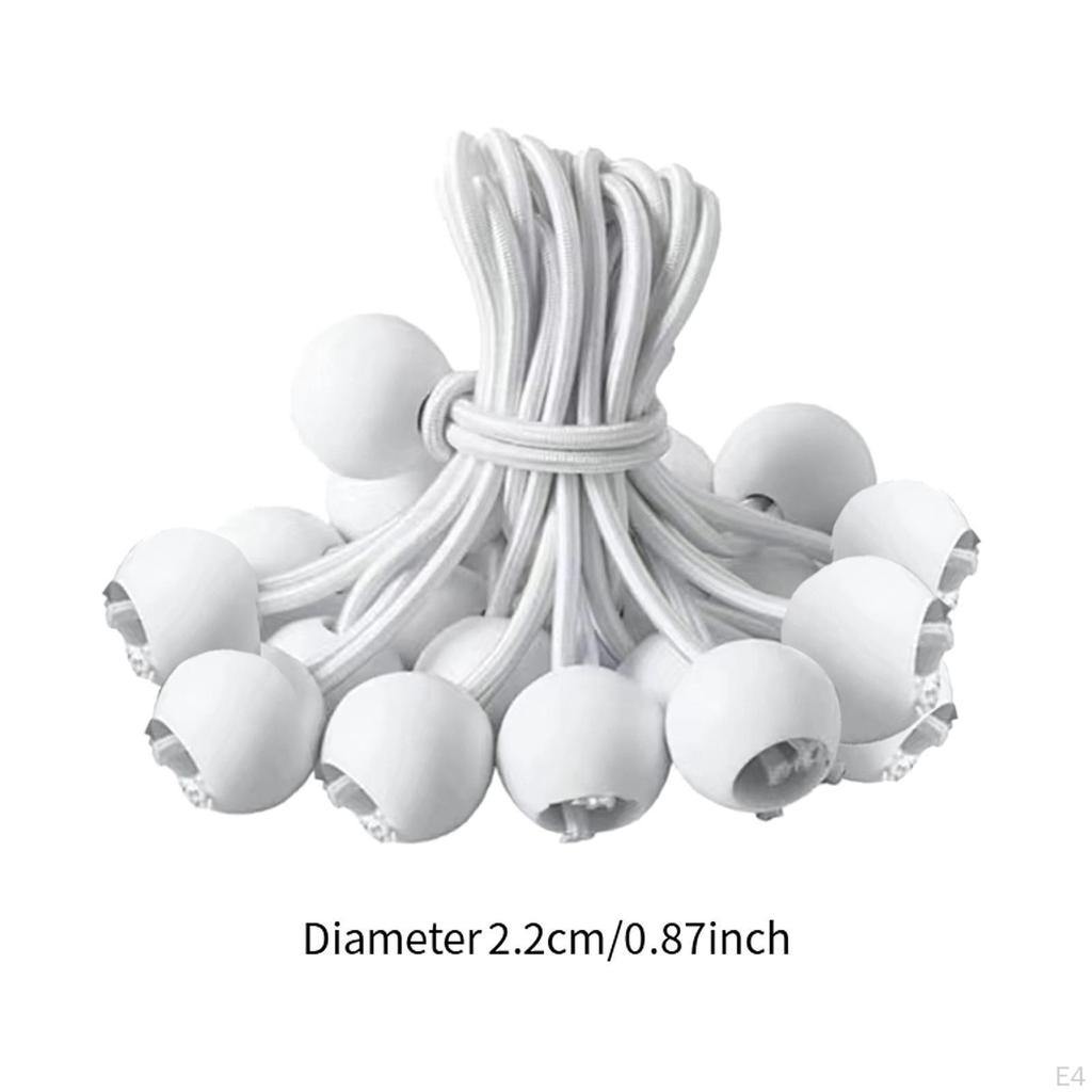 20 штук шнуров для мячей, сменные шарики, навес, брезент, стяжка, прочная, для проводов