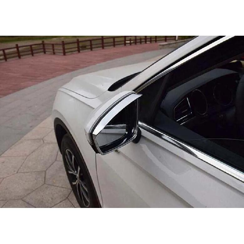 Car Styling For Volkswagen VW Tiguan 2017 2018 ABS Rear View Mirror Rain Shield Visors Cover