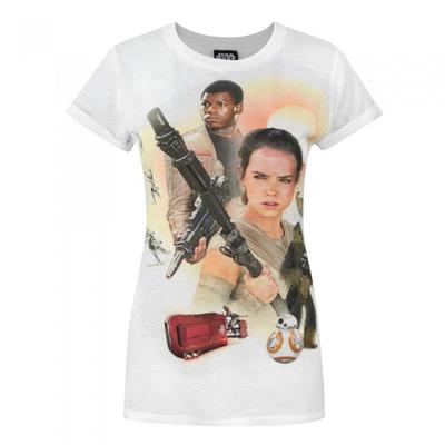 Женская/женская футболка с сублимацией Force Awakens Heroes