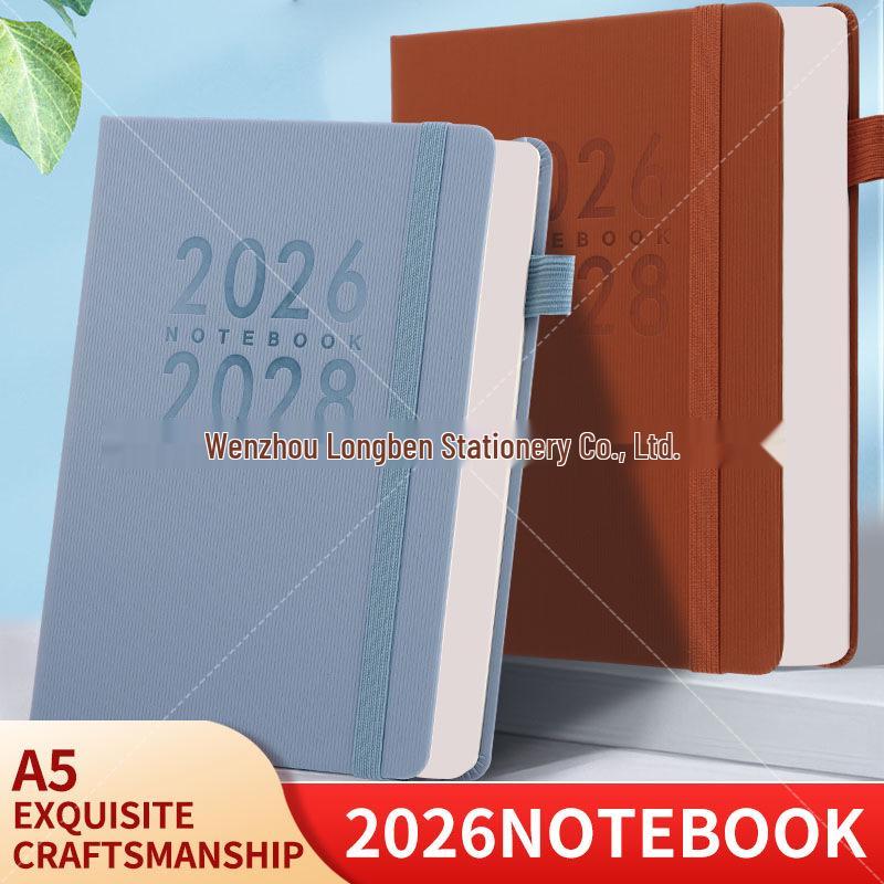 Английский планировщик на 2026-2028 годы: Утолщенный еженедельник и ежемесячник