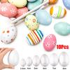 10 шт. Белые Пасхальные Пенопластовые Яйца для DIY-Раскрашивания Полистирол Пенопласт Домашние Яйца Шарики Принадлежности для Украшения Вечеринки Легкие Ручной Работы