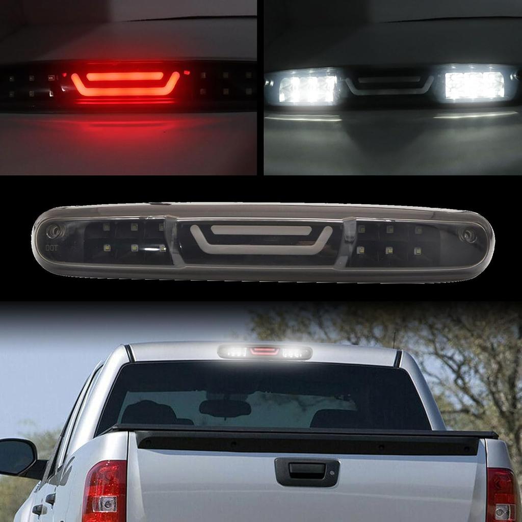 GXARTS 25890530 3Rd Third Brake Light Cargo Lamp High Mount Stop Light Compatible With Chevy Silverado GMC Sierra 1500 2500 3500 HD 2007 2008 2009