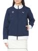 Blouson Golf W Classical Check Rib Stand FZ Nakawata Blouson 624969 Deep Navy S Women's
