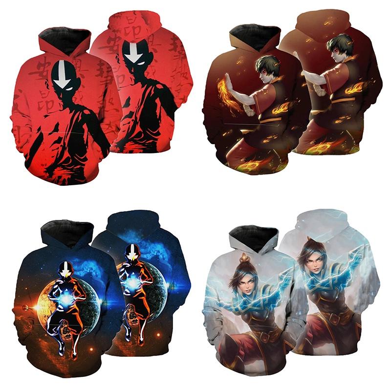 Худи Аватар Косплей Костюм Мужской Женский Аниме Куртки Повседневный