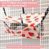 4Pcs Hamster Hammock Set Polyester Ferret Rat Hammock Set Soft Comfortable Hanging Guinea Pig Hideout Bed Small Pet Supplies