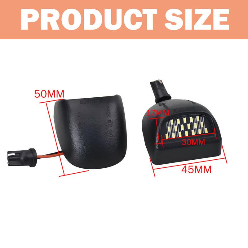 2PCS LED License Plate Light For Cadillac Escalade Chevrolet Avalanche Silverado Suburban Tahoe GMC Sierra Yukon