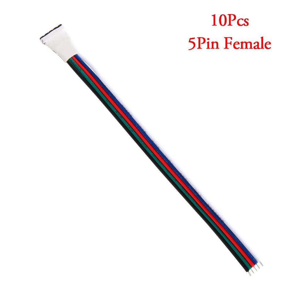 2/10 Pcs Hot LED Strip Light For 3528 5050 Adapter 4 pin 5 Pin Wire  Male Female Connector