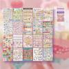 20 Sheets Cartoon Listen Memory Series Cut Film Sticker Book Y2K Sticker Handbook Scrapbooking Kawaii Decoration Sticker Gift