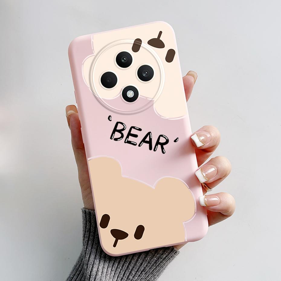 Чехол для OPPO Reno 12 FS 5G Медведь Лягушка Силиконовый Мягкий Чехол для Телефона для Oppo Reno 12 F Чехлы Reno12 FS Reno12FS 12 F 12F 12FS 4G 5G