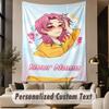 Custom Text Tapestry Kpop Demon Hunters Print Wall Tapestry Indoor Living Room Wall Decor