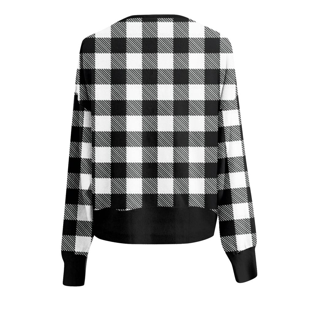 Женская мода с длинным рукавом, рождественский принт «Снеговик-снежинка», куртка, кардиган