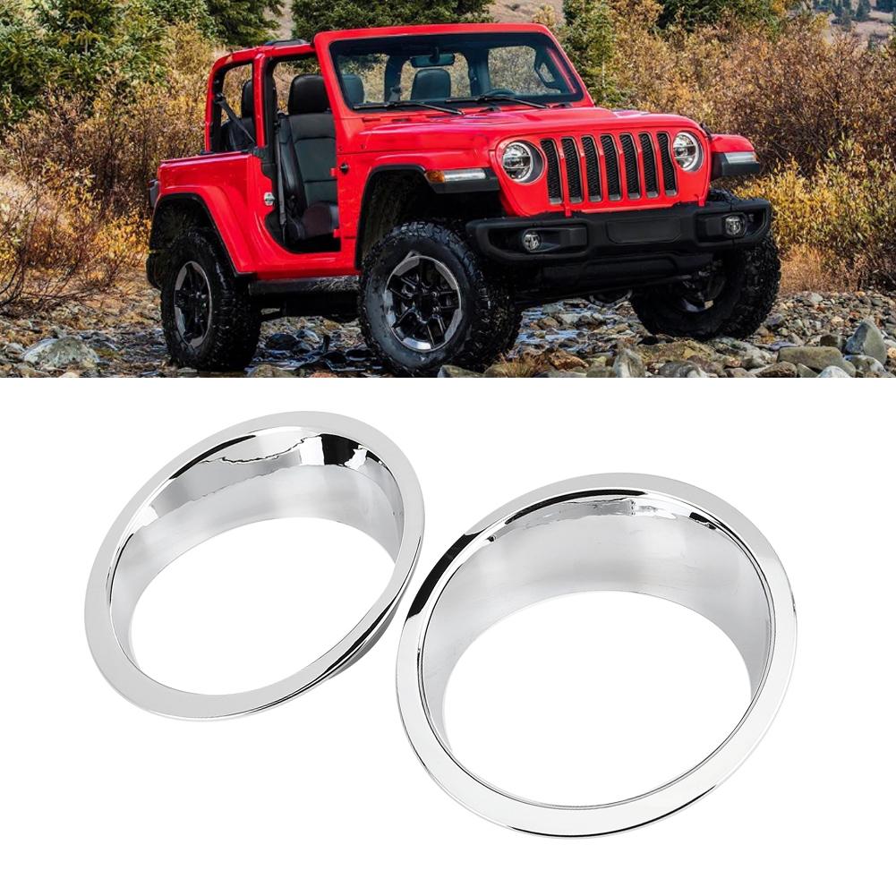 1 пара Накладки на фары переднего света автомобиля Подходят для Jeep Wrangler 20072017Яркий цвет