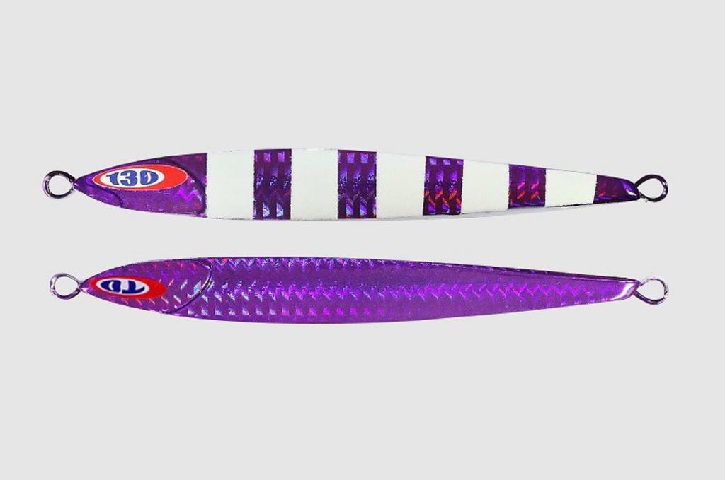 Jackall Metal Jig Anchovy Type 0 Flush Fall 80g Purple Glow Stripe (8076)