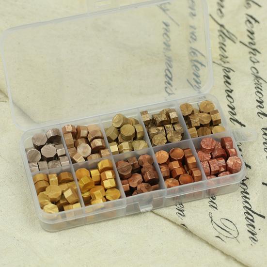 200 шт. сургучные бусины красивых цветов, простые в использовании восьмиугольные восковые бусины для приглашений, открыток, конвертов, подарочная упаковка