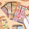 Cute Cartoon Capybara English Word Notebook Half Covering Word Memory Student Book Mini Portable Pocket Exam Recite Word Notepad