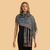 Autumn And Winter Imitation Cashmere Shawl Women'S Ethnic Style Warm Scarf Jacquard Tassel Women'S Shawl