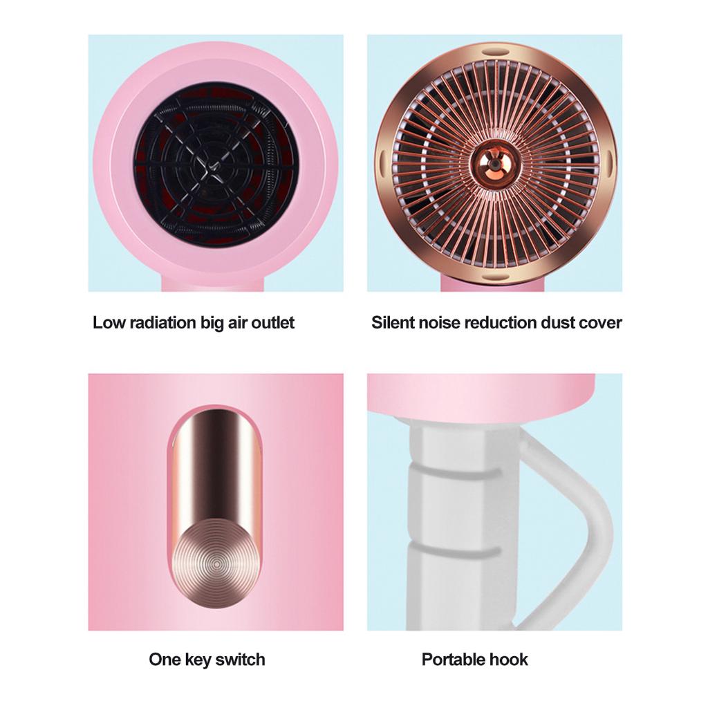 Профессиональный салонный фен мощностью 1600 Вт с функцией 2 в 1 с горячим воздухом, фен с отрицательной ионизацией, фен с сильным потоком воздуха