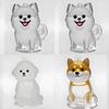 Pet Hair Storage Box Resin Cute Animal Keychain For Collectors And Giftgiving