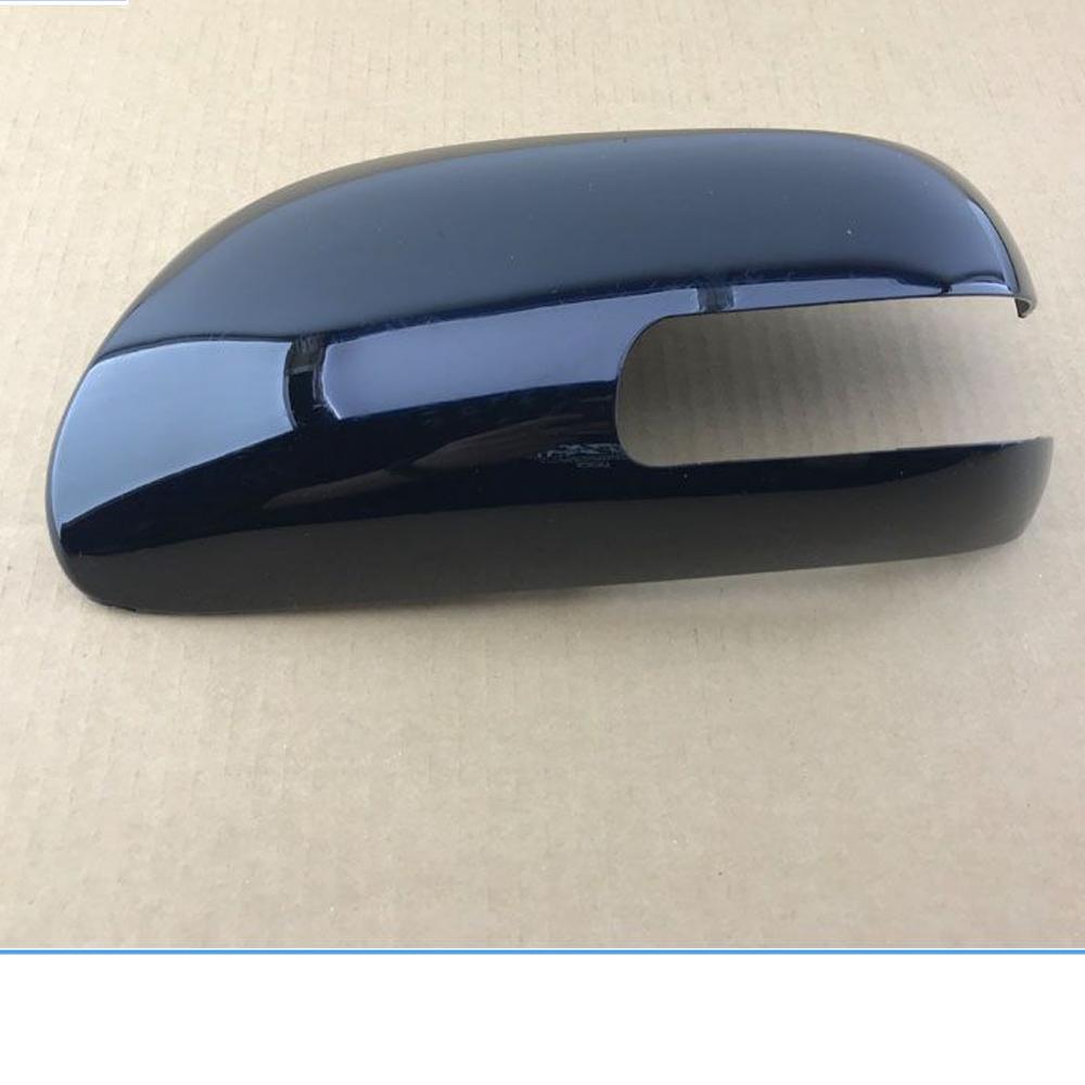 Car Black Chrome Carbon Fiber Mirror Cover for Toyota Avensis T250 2007~2009 Rearview Mirro Trim Set Car Cap Styling Accessories