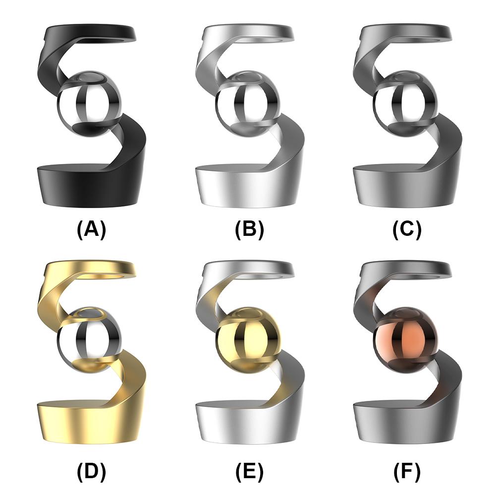 Gravity Defying Kinetic Desk Toy Optical Illusion Desk Toy Fidget Spinners Desktop Floating Gyroscope for Office Desk Decor