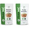 NeutraVed Neem + Tulsi Powder For Face Care |Combo Neem and Tulsi Powder Face Pack And Hair Care (100g Each - 200g)
