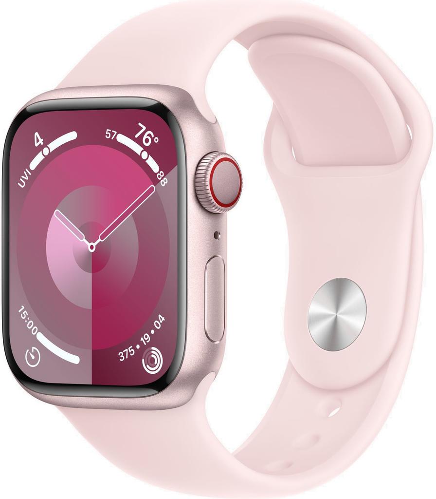 Nutikell Apple Watch Series 9 GPS/LTE 41mm AL Pink Sport Band S/M