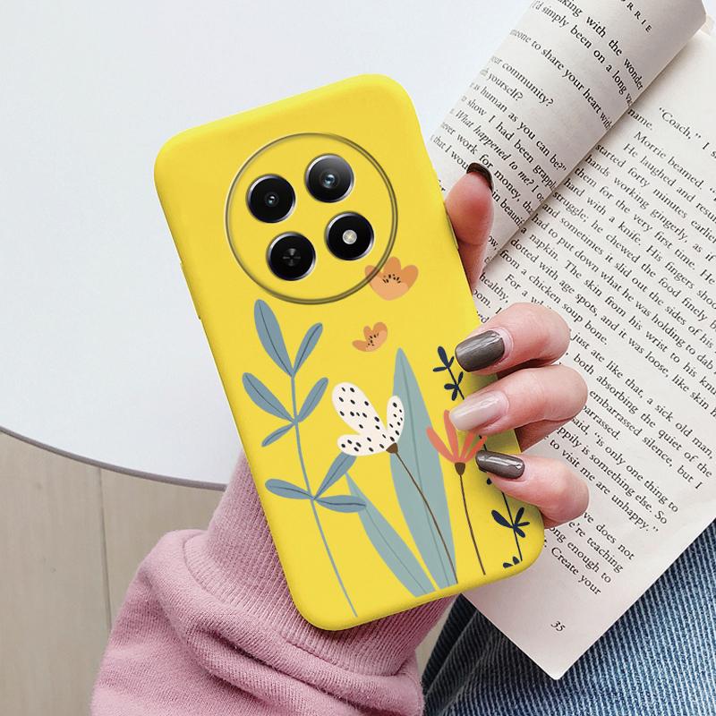 Case For Redmi 14C 4G 14R 5G A4 Note 14 Pro Poco C67 Cute Heart Flower Back Cover Soft Silicone Matte Protective Fundas Cartoon