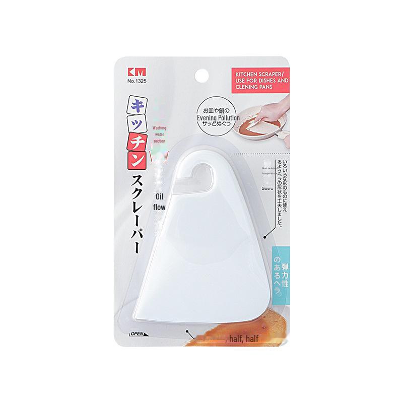 Японская мягкая резиновая антипригарная кухонная щетка и скребок KM.1124