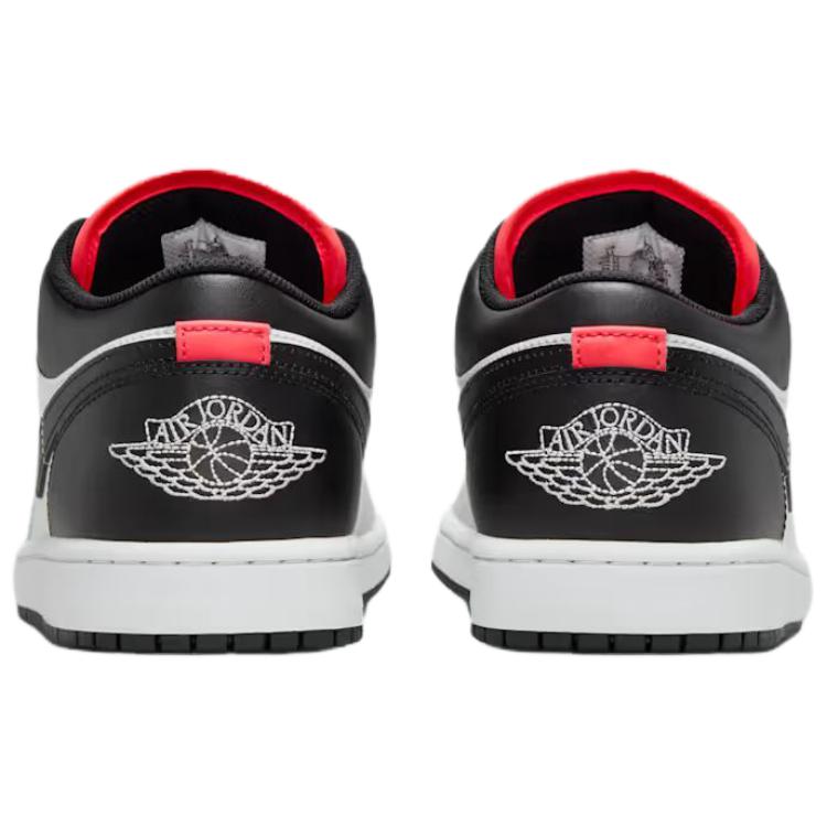 Кроссовки Air Jordan 1 Low Neutral Grey Summit White Мужские Infrared-23 Черный 553558-045