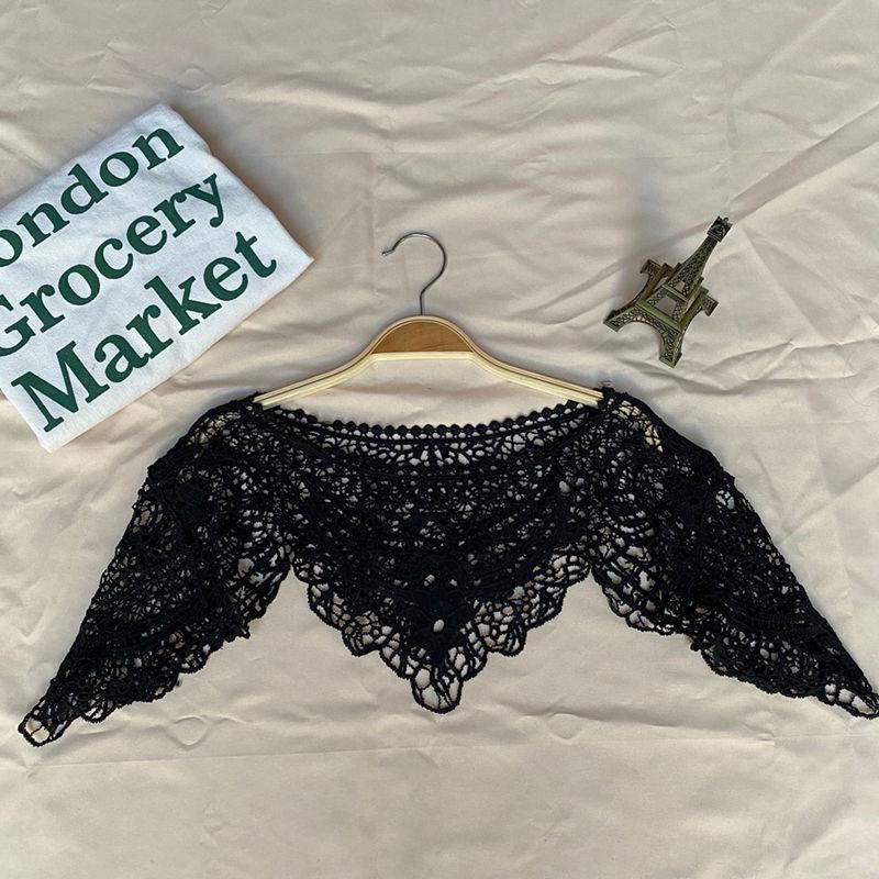 Korean Style Lace Shawl Blouse - Sleeveless Summer Vest