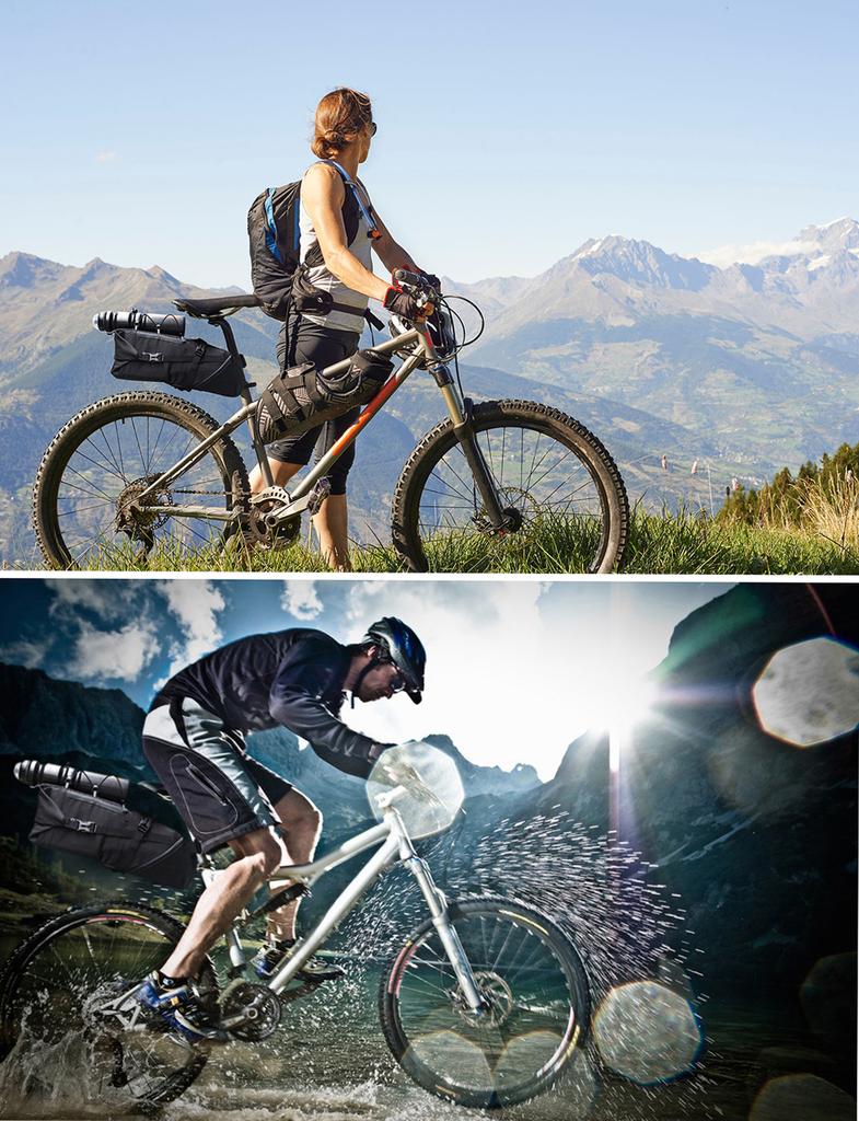 Bike Saddle Bag 3 10L Large capacity Mountain Road MTB Bicycle Bike Cycle Tail bag Storage Pack Bicycle Under Seat Bag