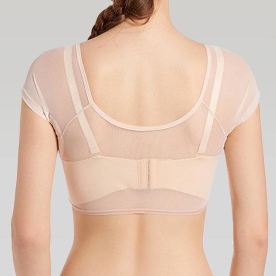 Женские топы с низким воротником и коротким рукавом, с подкладкой на плечах, многоразовые эргономичные подкладки, можно стирать