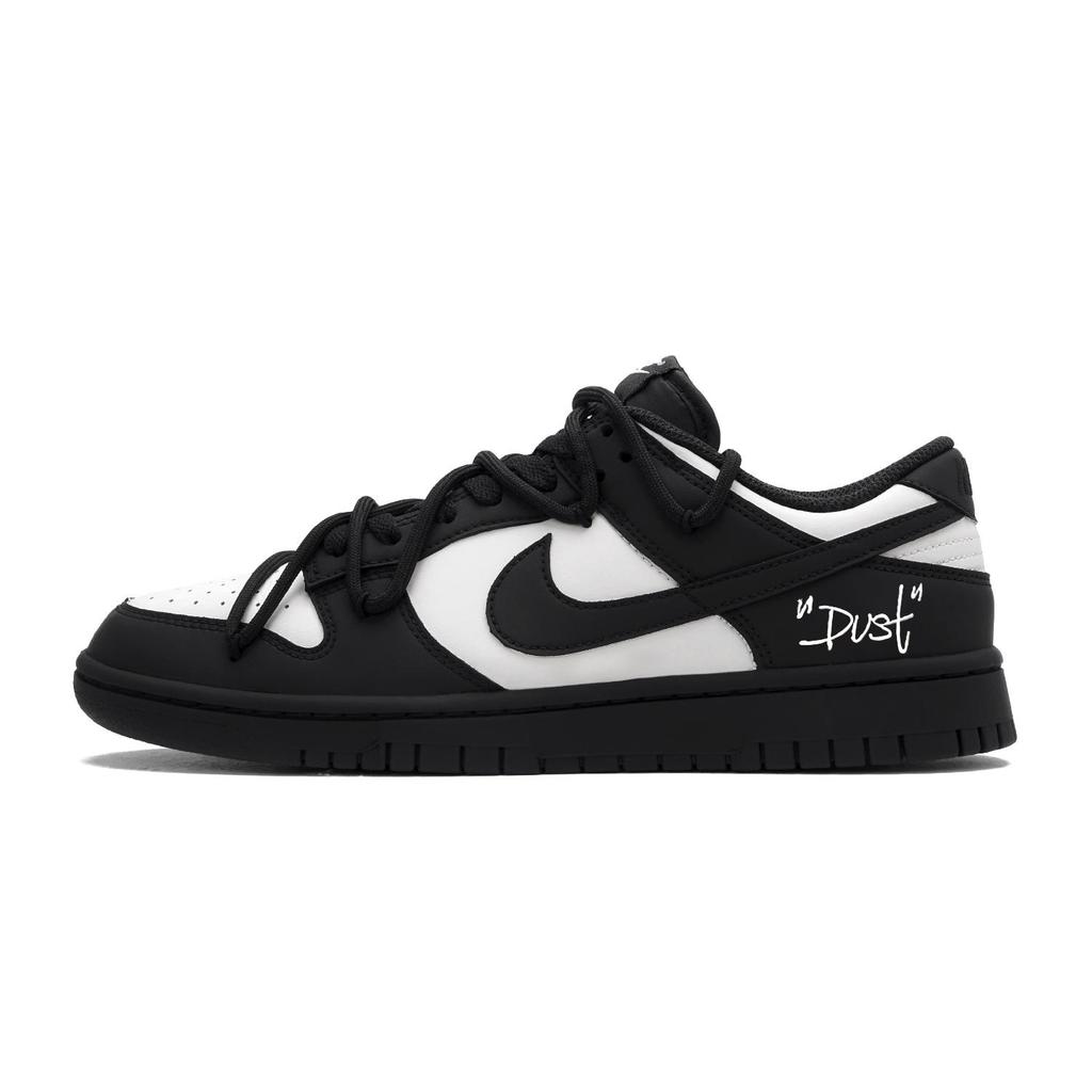 Nike Dunk Black & White Domain Low top Skateboard Shoes Men's Black White IO7606-010(Team634-)